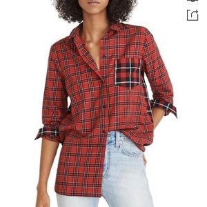 Madewell Classic Ex-Boyfriend Plaid shirt